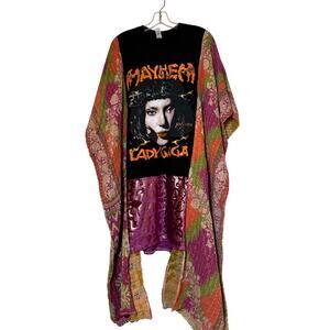 Lady Gaga Kantha upcycle dress One-Size firs S-3X